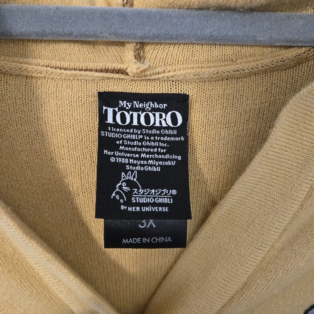 Hot Topic Studio Ghibli My Neighbor Totoro Cat Bus Hooded Cardigan Womens 3X - Picture 4 of 7